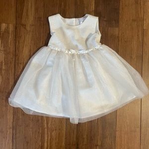 Satin bow and tulle dress